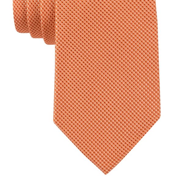 Michael Kors Orange Mini Grid Tie 100% Silk